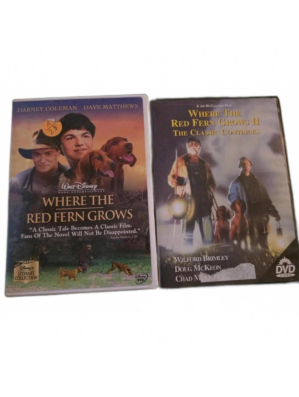 Where the Red Fern Grows 1 & 2 DVD Lot